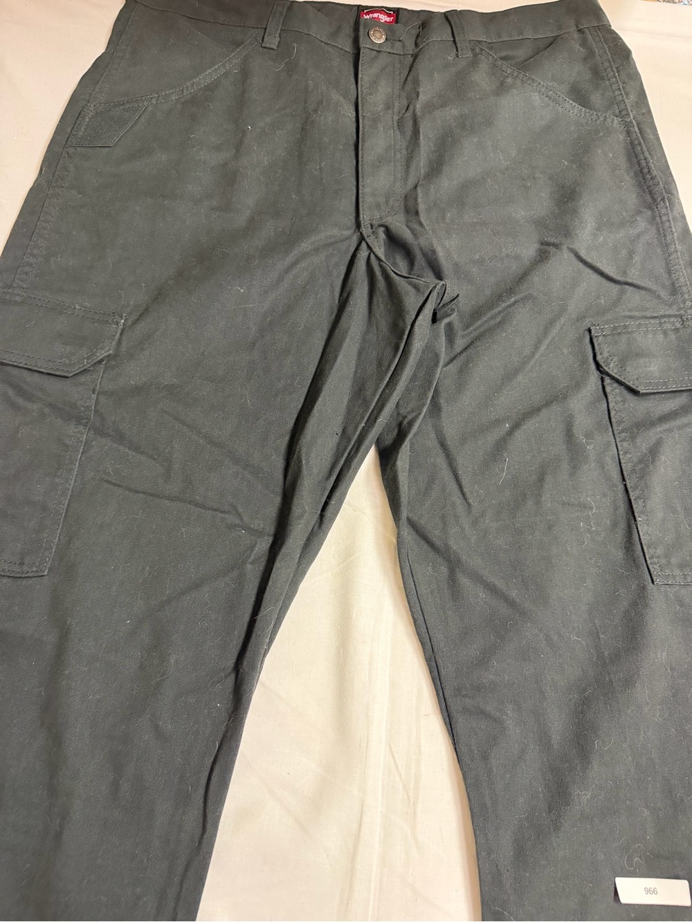 Black Cargo Work Pants